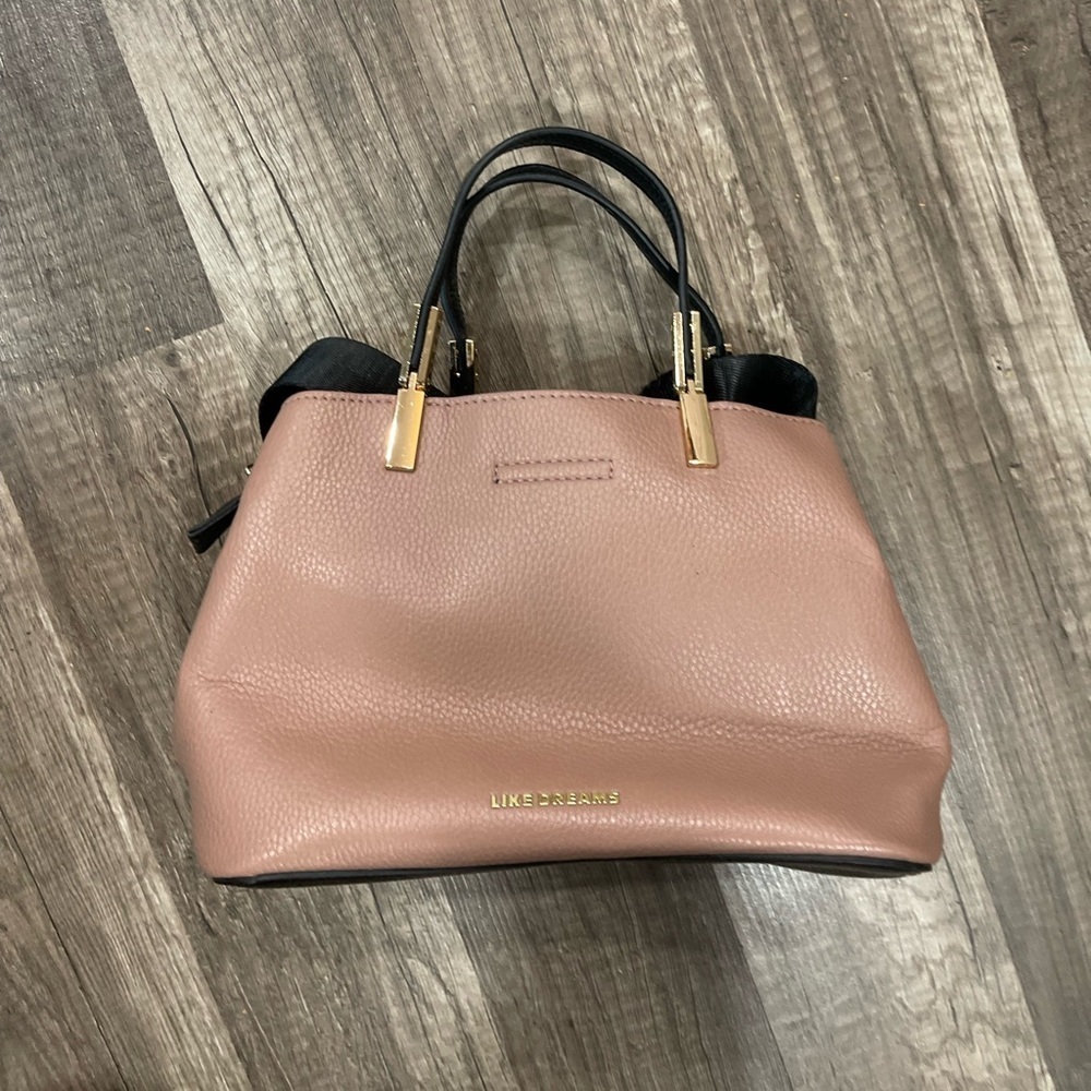 Dusty rose nude Y2K like dreams nwot mini bag satchel wedding formal prom strap